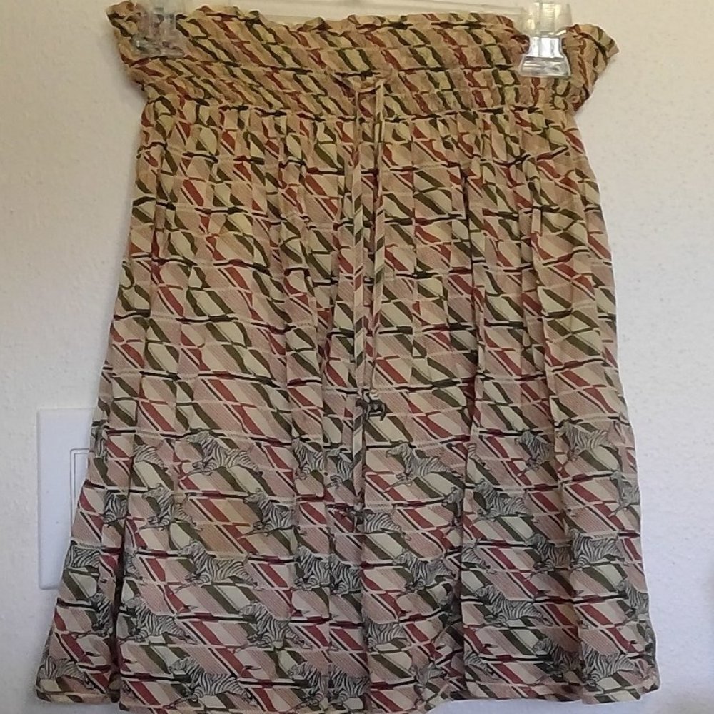 Patterned Zebra Skirt